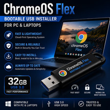 ChromeOS Flex Bootable USB 3.0 Installer 32GB for PC & Laptop picture