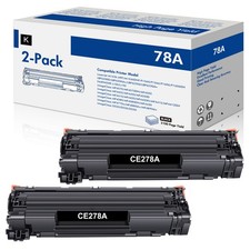 2x Black CE278A Toner Cartridge For HP 78A LaserJet Pro M1536DNF M1536N P1606dn picture