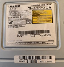 Samsung SM-332 CD-RW/DVD-ROM Combo Drive IDE SM-332B DWR October 2002 picture