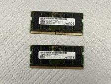 Micron 32GB (2x16GB) DDR5-5600 SO-DIMM 1Rx8 Laptop RAM MTC8C1084S1SC56BD1-KF picture
