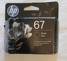 7/2027 New Sealed Genuine HP 67 Black Ink Cartridge in Retail Box  picture