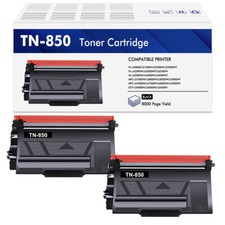 2x Black TN850 Laser Toner compatible with Brother TN-850 HL-L6400DW HL-L6400DWT picture