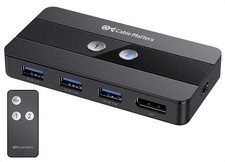 Cable Matters Dual 4K 60Hz USB C KVM Switch 2 Computers/KVM Switch USB  picture