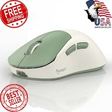 hunart H6 Wireless Mouse Green Bluetooth 2.4GHz picture