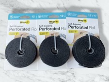Wrap-It Storage (x3) 12ft Self-Gripping Hook & Loop Perforated Roll – Cords Etc picture