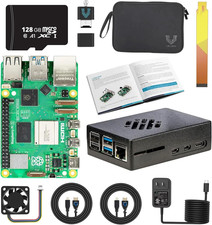 Raspberry Pi 5 Starter Kit MAX - Turbo Cooled Aluminum - (128GB Edition) - (4GB picture