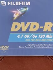 FUJIFILM DVD-R 4.7GB 4x 120 MINS BRAND NEW FACTORY SEALED ONE DISC MADE in JAPAN picture