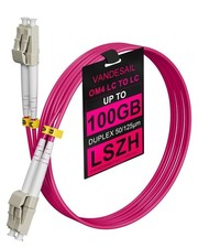 VANDESAIL OM4 LC to LC Multimode Fiber Patch Cable, 7M(23FT) | Duplex, 50/125... picture