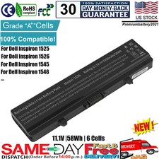 LAPTOP BATTERY for Dell Inspiron 1525 1526 1440 1545 1546 1750 GW240 GW241 X284G picture