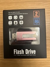 4 in 1 Multi-Function USB Flash Drive USB-C/Lightning Pink 256GB picture