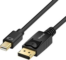 Moread Mini DisplayPort to DisplayPort Cable 6 Feet Gold-Plated DisplayPort picture