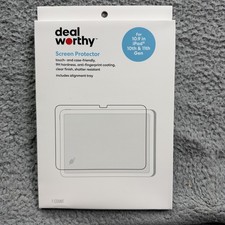 Deal Worthy Screen Protector IPad 10.9 10th 11th Gen Clear Tempered Glass New picture