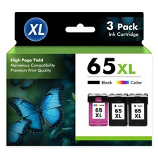 65XL Ink Cartridge For HP 65 Ink ENVY 5010 5055 5052 Deskjet 2600 2652 3755 3772 picture