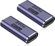 240W USB C Coupler , USB Type C Female to Female Adapter Extender Compatible picture