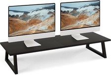 TEAMIX 31.5 inch Dual Monitor Riser, Long Black inch,  picture