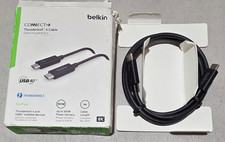 Belkin CONNECT Thunderbolt 4 Cable 1.0m (Black) - 100W, 40Gbps, USB4 Compliant N picture