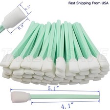 50 Pcs Tipped Cleaning Solvent Swabs Foam For Epson Mutoh Mimaki Roland Printer picture