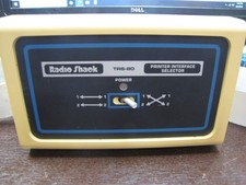 Vintage Radio Shack TRS-80 Printer Interface Selector with Two Ribbon Cables picture