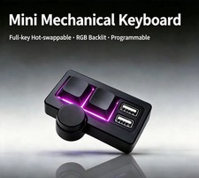 Hot Swappable RGB Gaming Wired Mini Keyboard USB Portable Multi picture