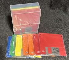 17 Verbatim DataLife Colors 3.5 Floppy Disks 1.44MB Rainbow Case Labels Lot picture