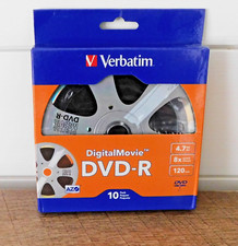 Verbatim Retro Digital Movie AZO DVD-R 120 Minute 4.7 GB  8x Speed 10 Pack picture