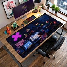 Super Mario Retro Pixel Desk Mat - Gaming Mouse Pad, Mushroom Kingdom Gift picture
