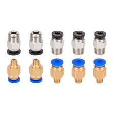 Aokin 5 Pcs PC4-M6 Pneumatic Fitting and 5 PC4-M10 4 mm, 10Pcs Mix picture
