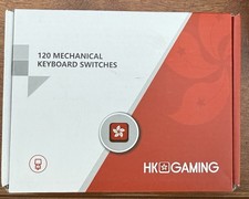 Gateron HK Gaming Ks9 Mechanical Keyboard Switches 120 White/clear NEW picture
