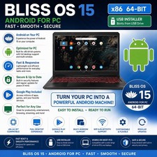 BLISS OS 15 (ANDROID 12L On PC) - Bootable InstallDVD US SELLER *** picture
