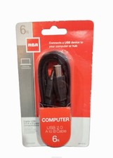 RCA Computer USB 2.0 A to B Cable 6-Feet (TPH520R) Connect USB To Computer picture