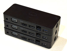 Lot of 3 DELL D1000 DUAL VIDEO USB 3.0 DOCKING STATION JCJWD - Dock only picture