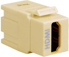 ICC HDMI Modular Coupler in HD Style, Ivory picture