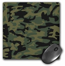 3dRose Dark green camo print - hunting hunter or army soldier uniform style camo picture
