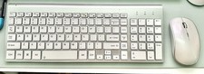 Premium Low Profile Backlit wireless keyboard+mouse Silver (JOYACSESS) picture