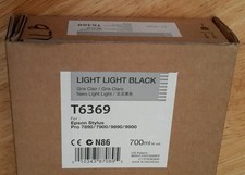 05-2023 NEW EPSON T6369 Light Light Black Ink 700ml Stylus 7890/7900/9890/9900 picture