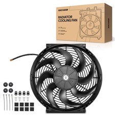 Torchbeam 14 inch Slim Radiator Fan Assembly Universal Engine Cooling picture