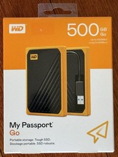 Western Digital 500gb My Passport Go SSD-Shock Resistant-2.5 Times Faster-Tough picture