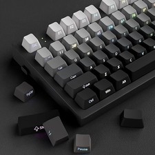 133 Keys Gradient Translucent Side Printed PC Backlit OEM Keycaps picture