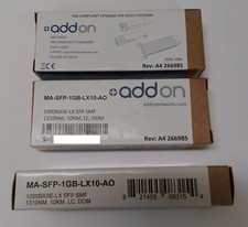 Cisco Meraki  Addon MA-SFP-1GB-LX10-AO Single Mode Fiber Transceiver picture