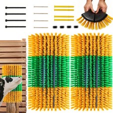 Stop Constant Rubbing and Fence Damage  Livestock Scratching Brush 2 Pack for... picture