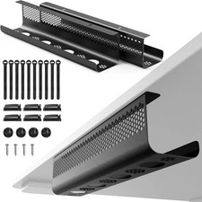 Cable Management under Desk 26PCS - Cable Management Tray Kit Ventilated Hexagon picture