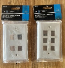 CE Tech 4-Port & 6-Port Wall Plate - Set of 2 picture