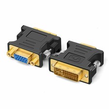DVI-I Male Analog (24+5) to VGA Female (15-pin) Connector Adapter Desktop PC picture