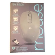 BYTECH Ergonomic Wireless Optical Mouse 800 DPI 3-Button Gray BY-MS-WS-113-GY picture