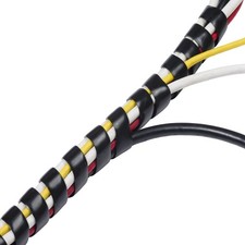D-Line Cable Tidy Spiral Wrap, CTW2.5B, Cable Management Solution to Organise Ca picture