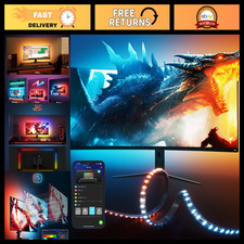 RGBIC LED Monitor Backlight for 27-34 Inch PC, Gaming Light Strip, Color-Changin picture
