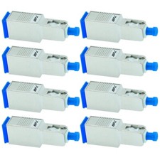 8 Pcs 7dB SC UPC Connector Fiber Optic Optical Single Mode Attenuator Metal Blue picture