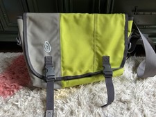 Timbuk2 Vintage Small Messenger Bag Green Gray 11x14 picture