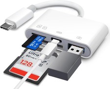Adaptador de lector de tarjeta de memoria para computadora iPhone iPad Macbook picture