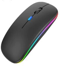 Wireless Bluetooth Mouse,LED Rechargeable Slim Silent Laptop Mouse,Portable picture